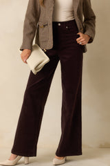 SPANXshape™ Truffle Brown Corduroy Wide Leg Jeans