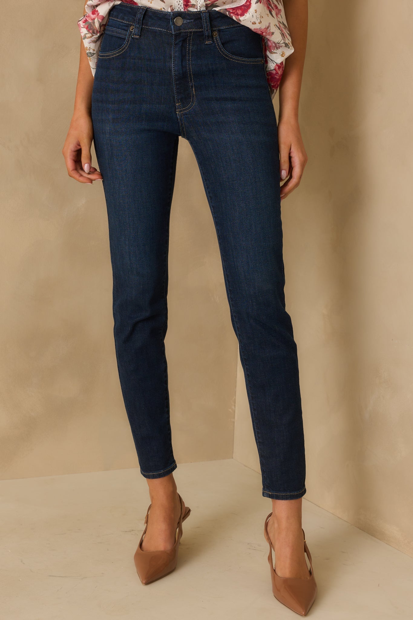 Simply Stated Dark Wash High Waisted Skinny Jeans
