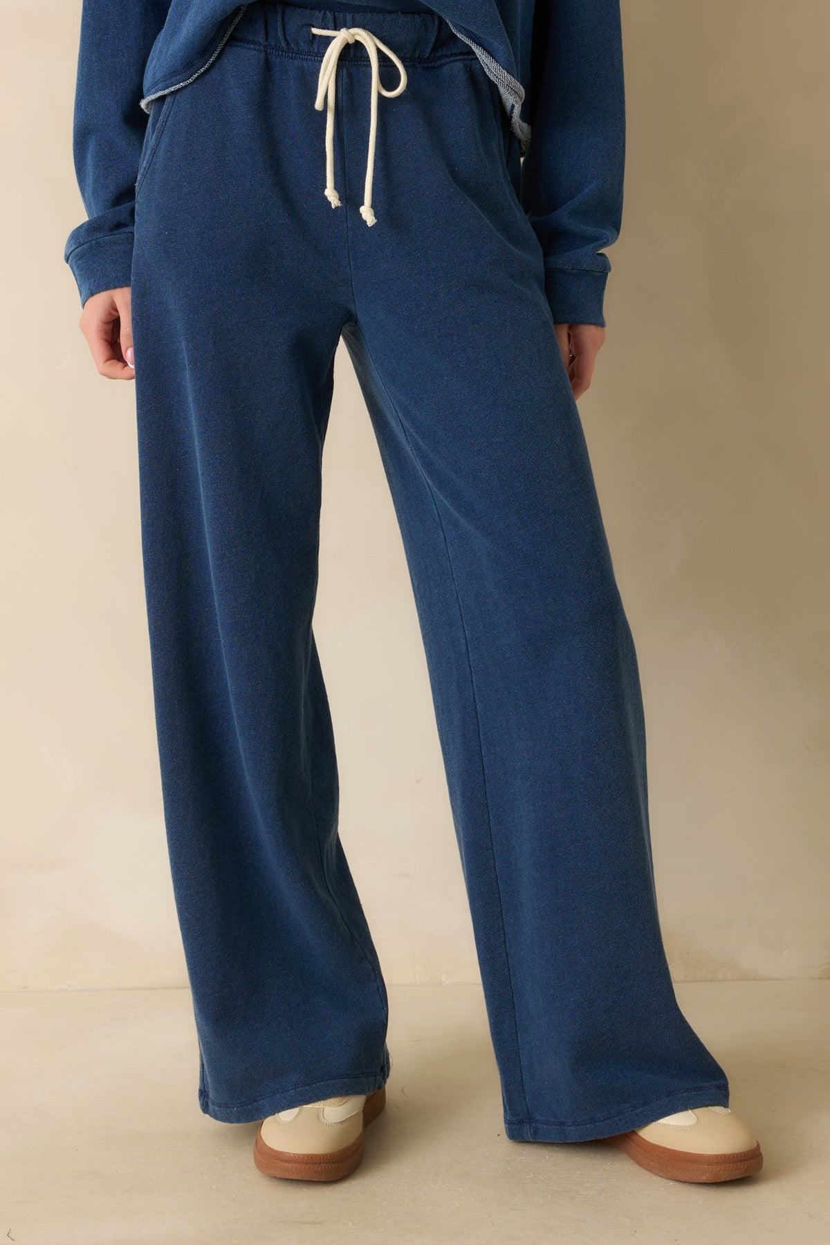 Z Supply Denim Blue Hunter Knit Pants