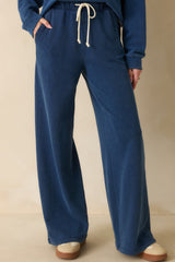 Z Supply Denim Blue Hunter Knit Pants