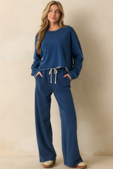 Z Supply Denim Blue Hunter Knit Pants