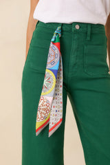 Chain Reaction Multicolor Abstract Chain Print Scarf Tie