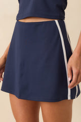 Z Supply Navy Newport Mini Skirt