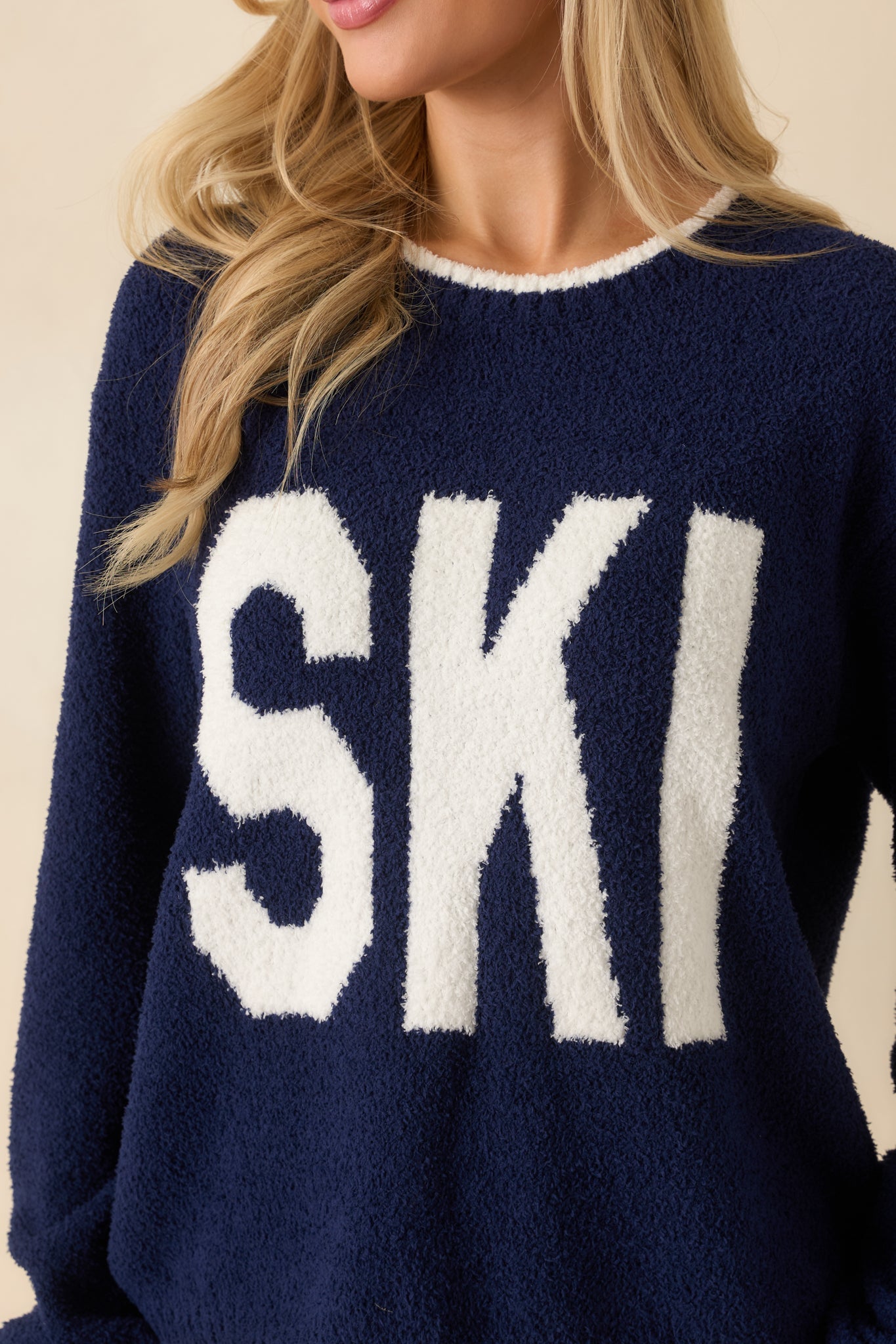 Z Supply Blue Sapphire Ski Plush Sweater