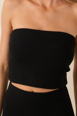 Z Supply Black Knit Caffari Tube Top