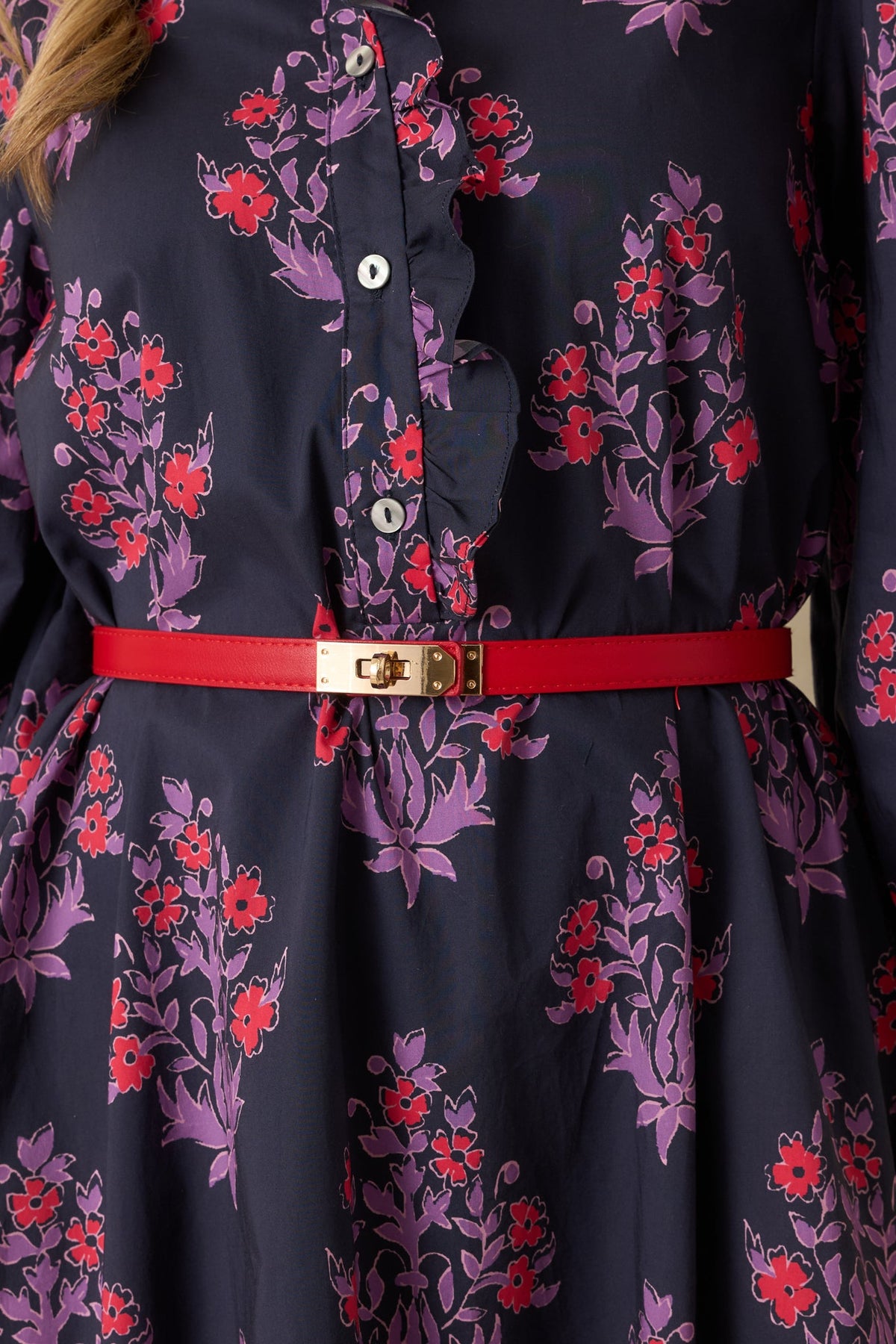 Other One Red Twist Lock Adjustable Belt