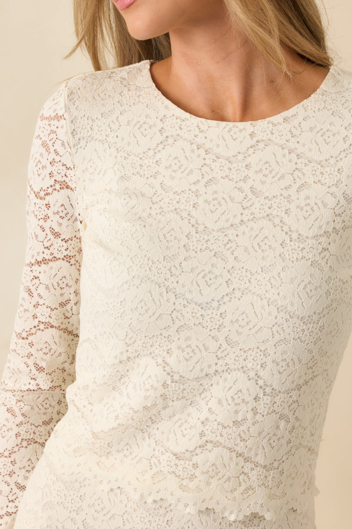 Z Supply Aurora Ivory Lace Top