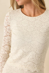 Z Supply Aurora Ivory Lace Top