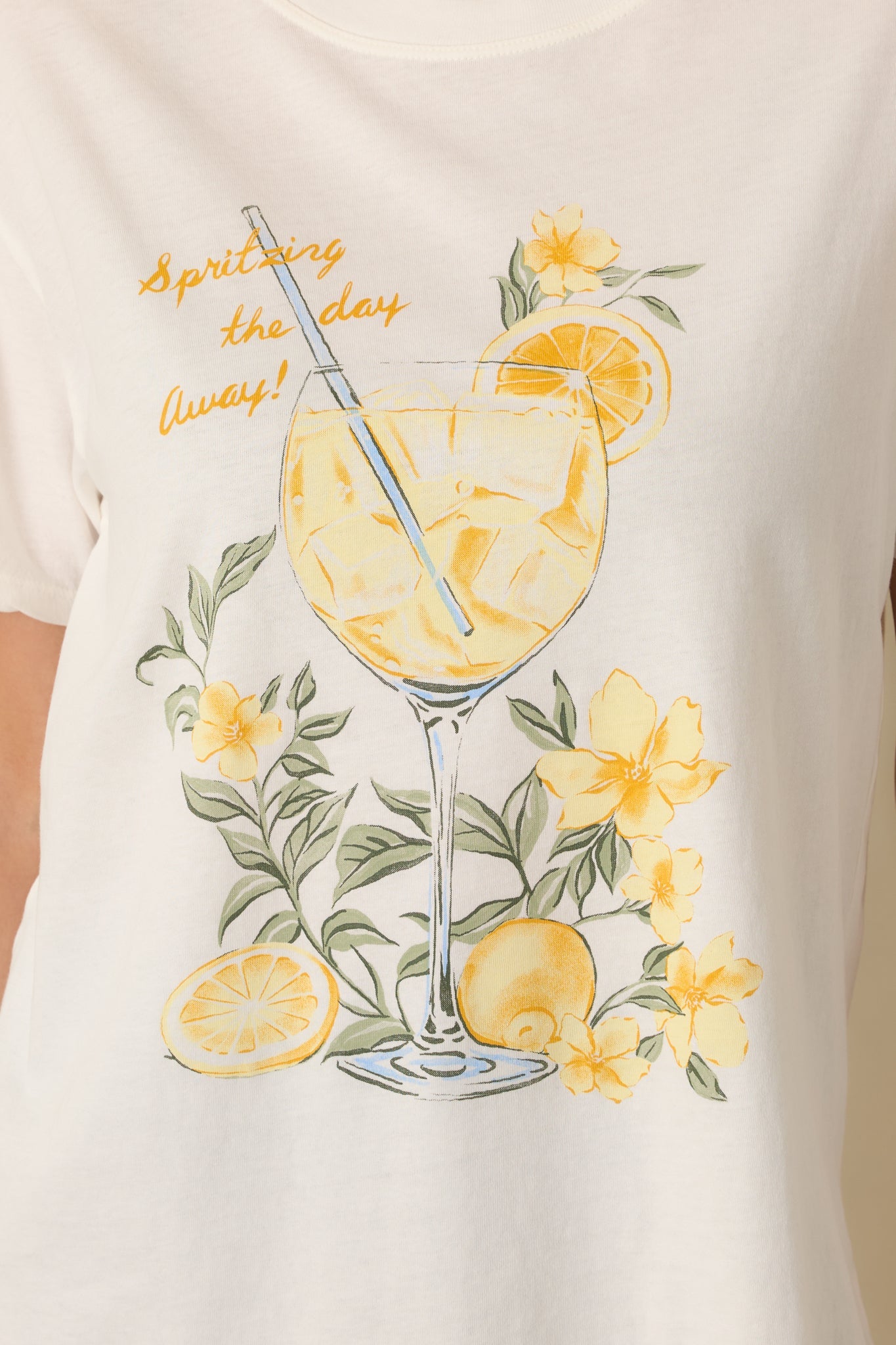 Z Supply White Spritz Boyfriend Tee