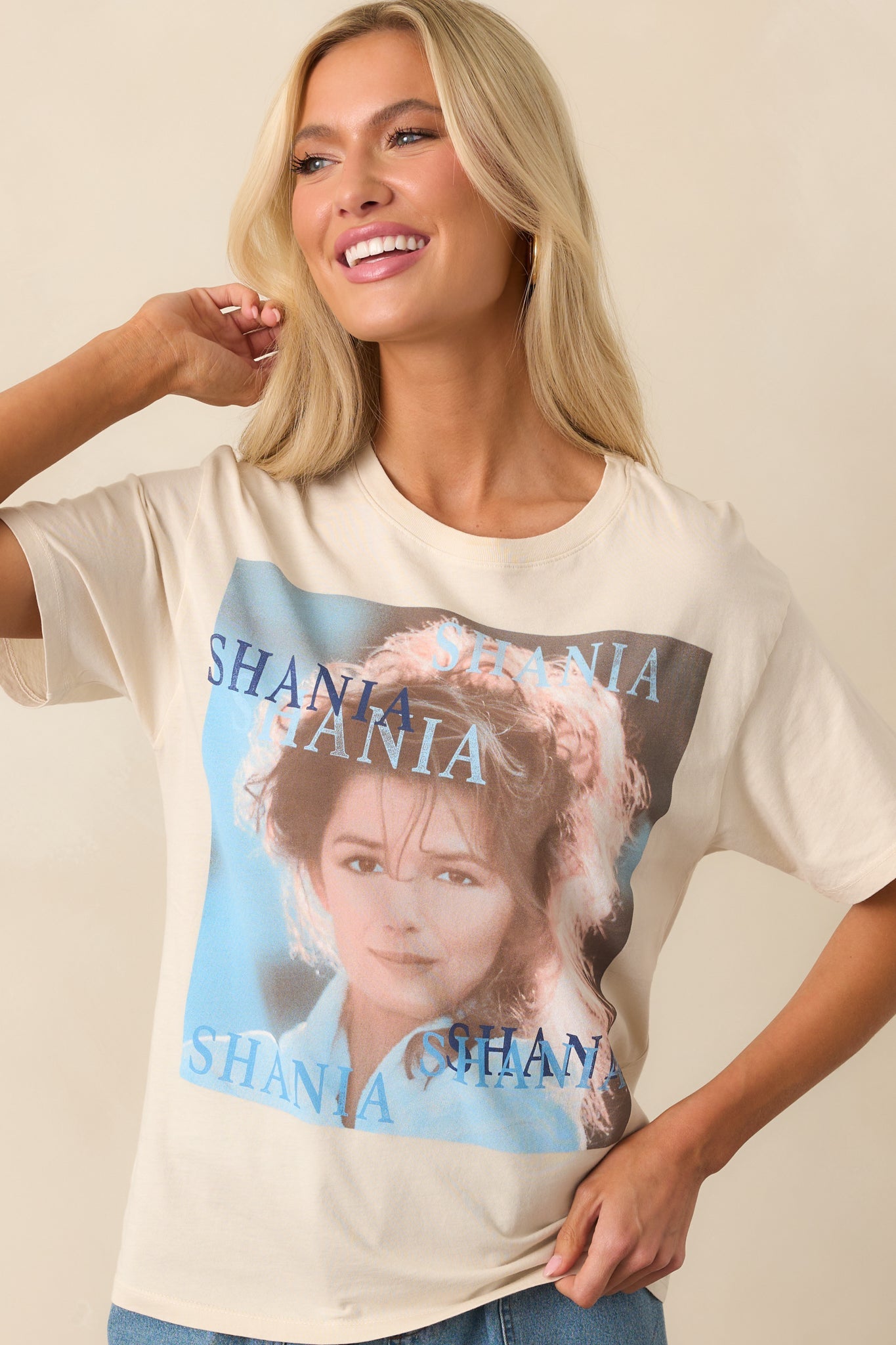 Shania Twain Ivory The Woman In Me Boyfriend Tee