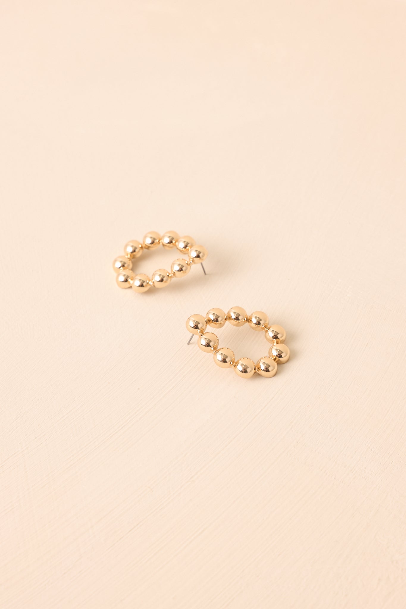 Right As Rain Gold Textured Open Teardrop Earrings