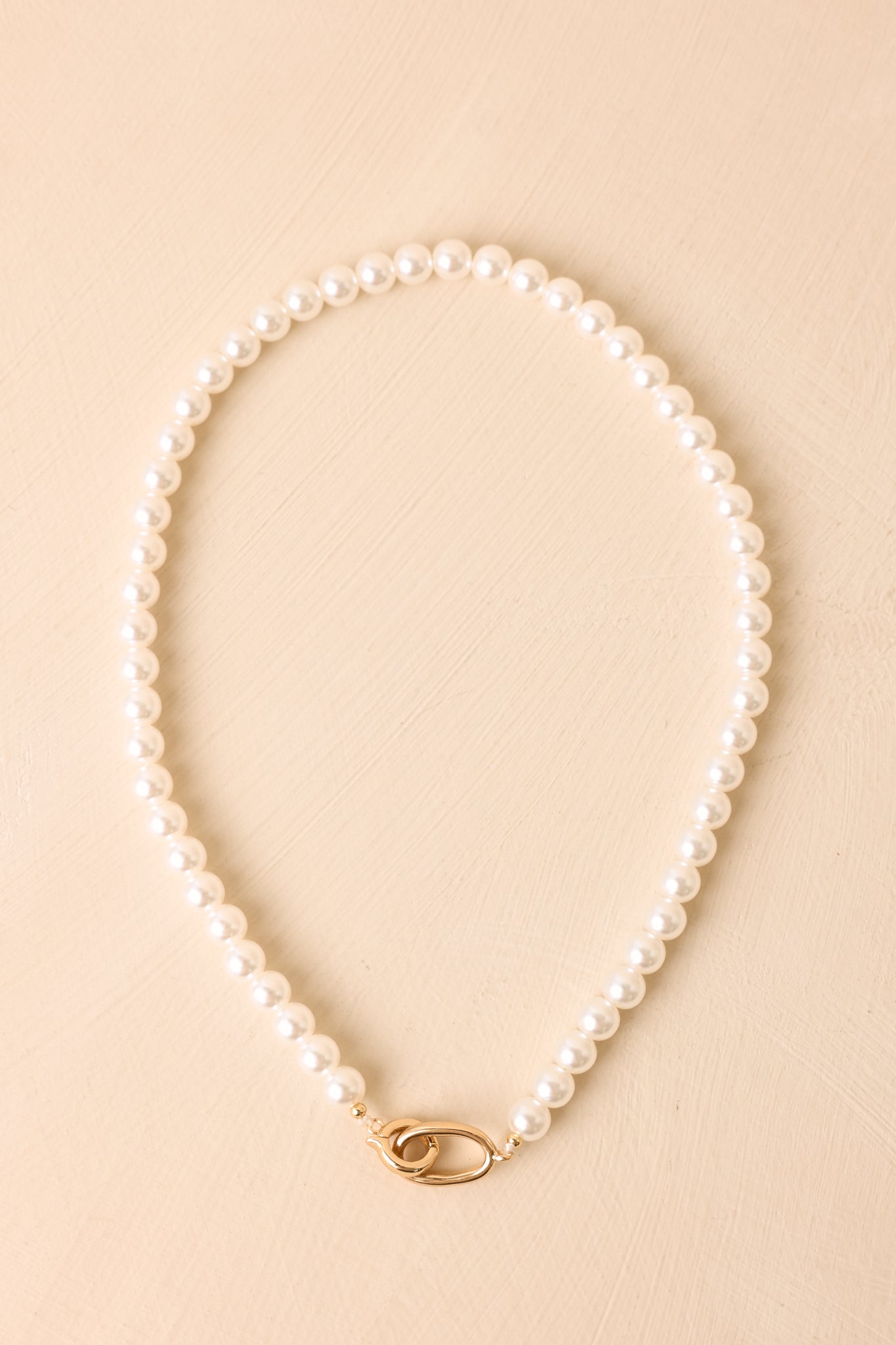 Polished to Perfection Faux Pearl Necklace