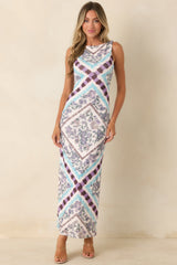 MINKPINK Reese Multi Floral Low Back Midi Dress