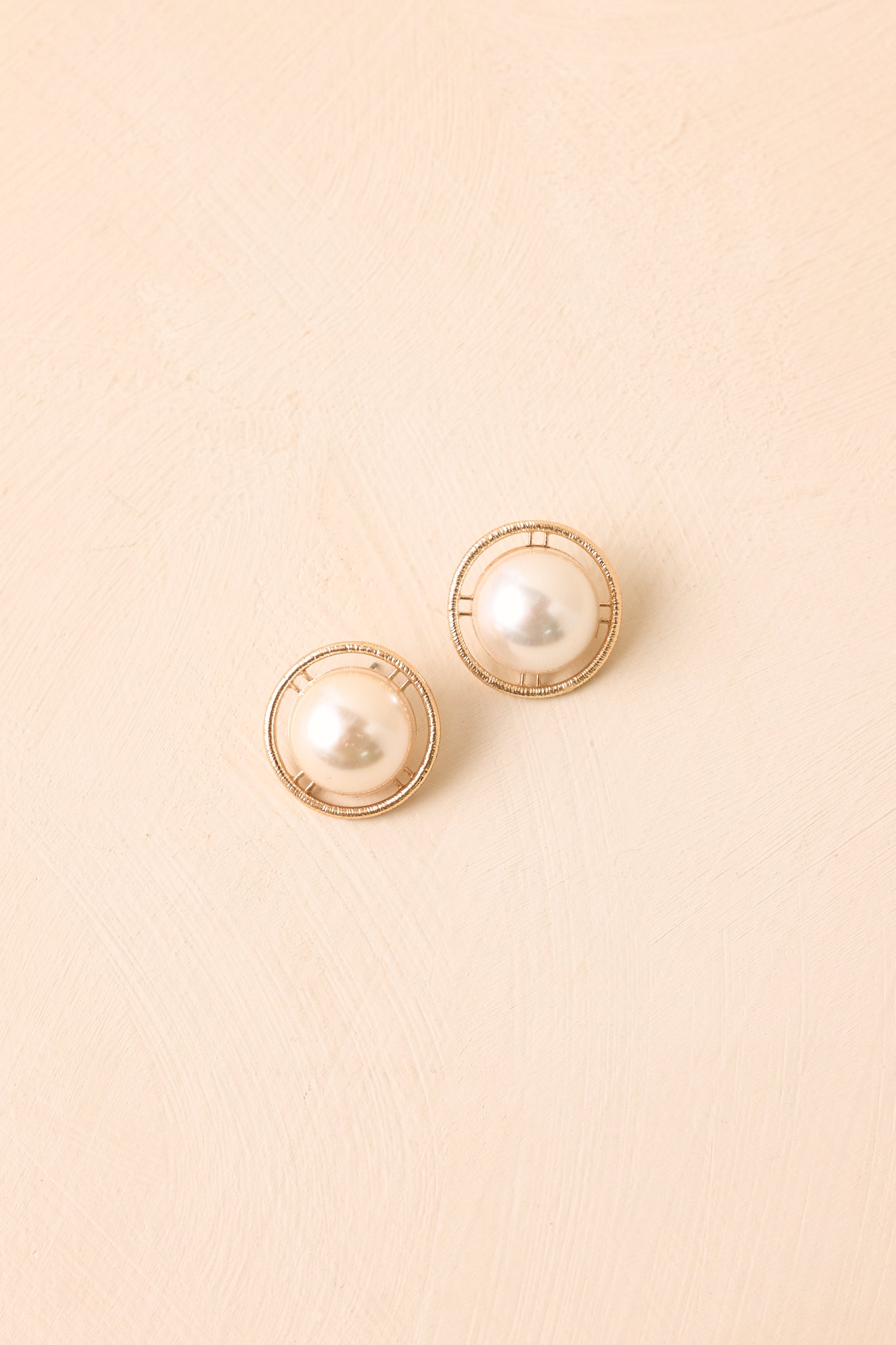 You Had Me at Halo Gold & Pearl Earrings