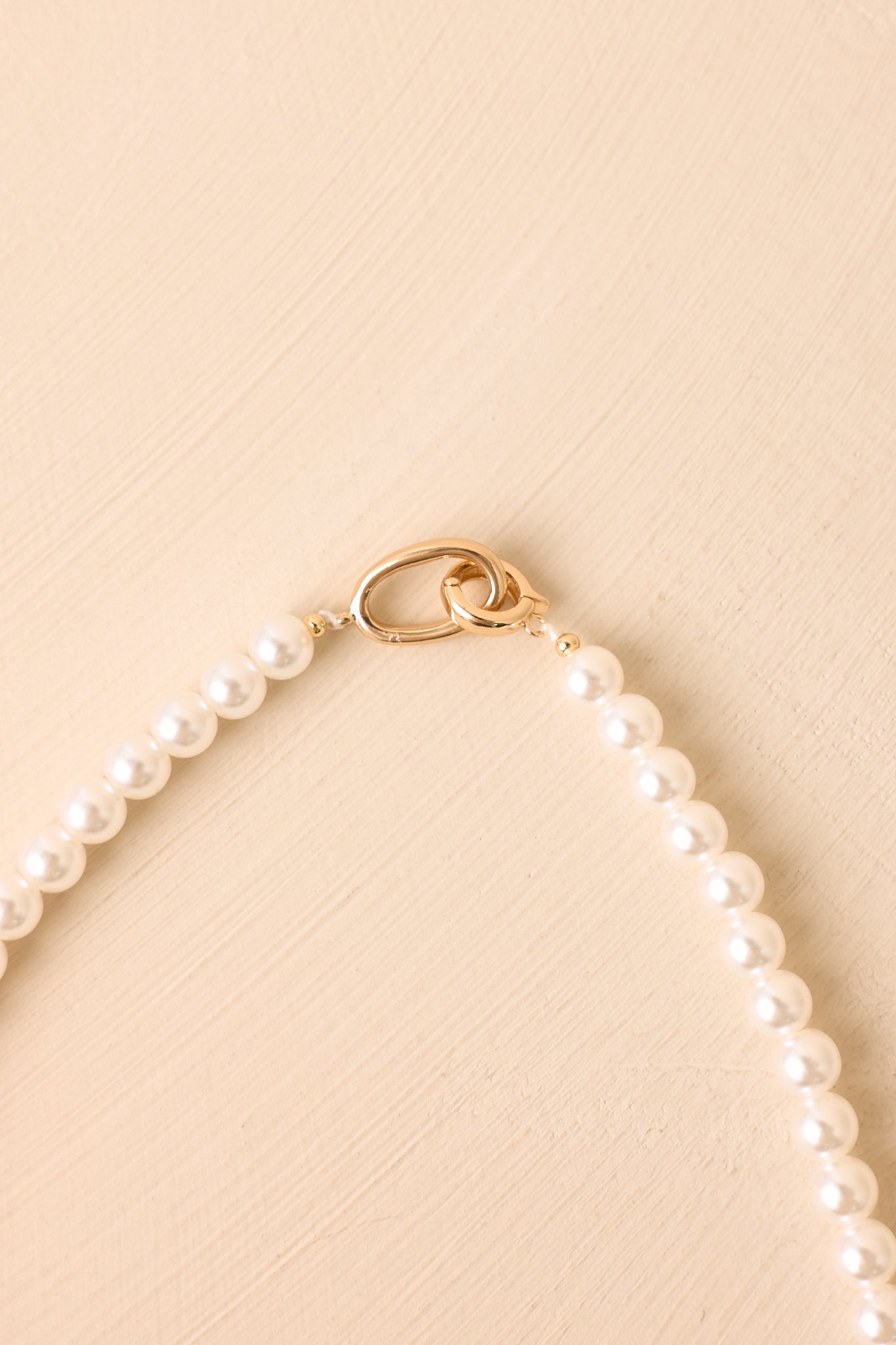 Polished to Perfection Faux Pearl Necklace