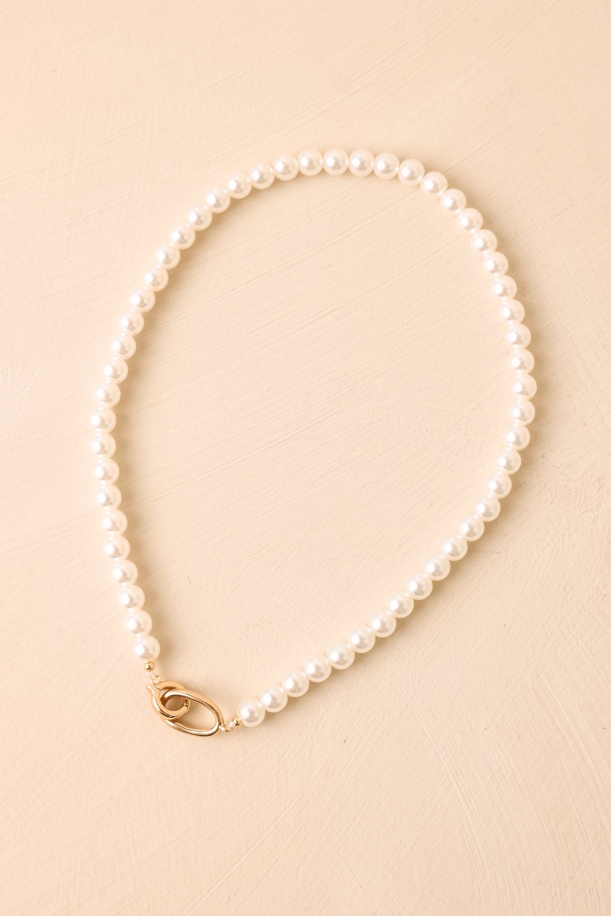 Polished to Perfection Faux Pearl Necklace