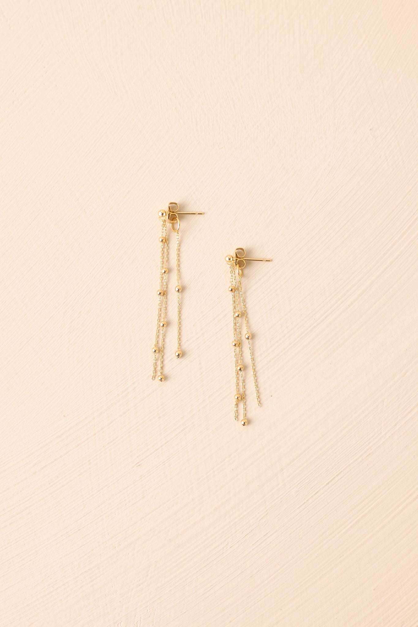 Nothing Too Serious Gold Cable Chain Drop Earrings