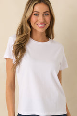 Back to Basics White Cotton Classic Tee