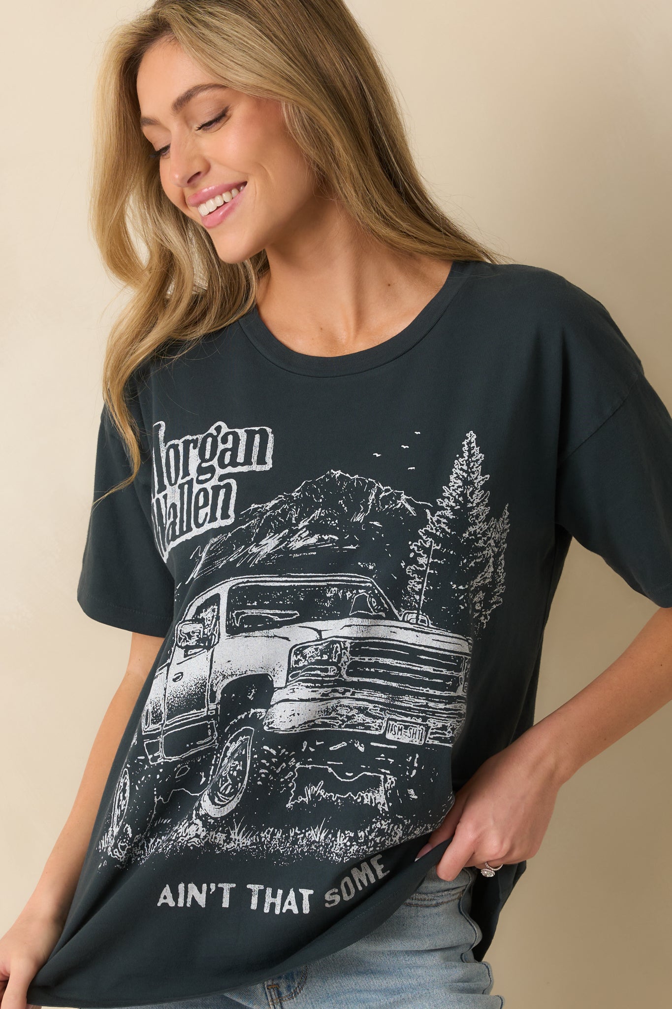 Morgan Wallen Ain't That Some Vintage Black Cotton Tee