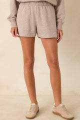 Z Supply The Everyday Heather Beige French Terry Shorts