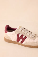 Vintage Havana Dreamer 1 Burgundy Sherpa Sneakers