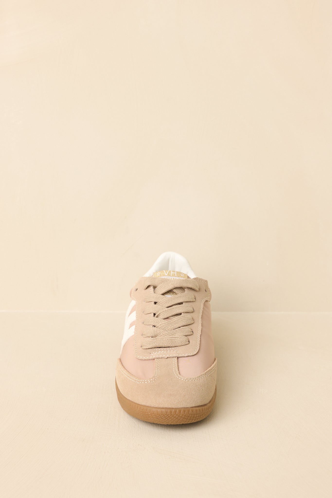 Vintage Havana Nadia Taupe Suede Lace-Up Sneakers
