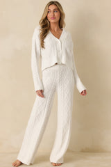 Z Supply Elsa Ivory Cable Knit Cardigan