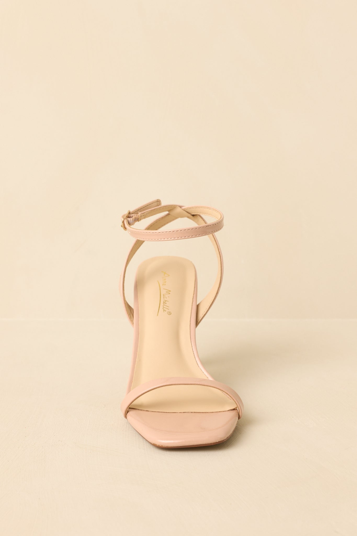 Walk This Way Nude Ankle Strap Heels