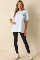 Midwest Is Best Sky Blue Cotton Blueberry Graphic Tee