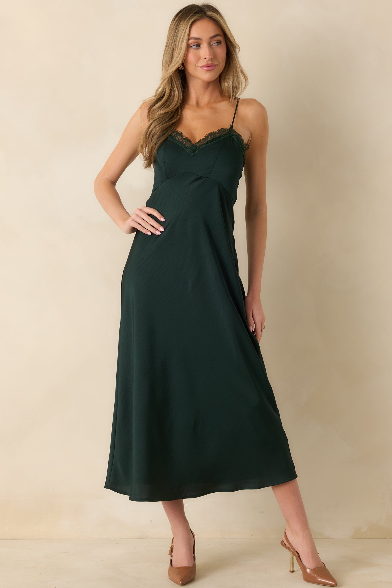 Z Supply After Hours Garland Green Midi Dress