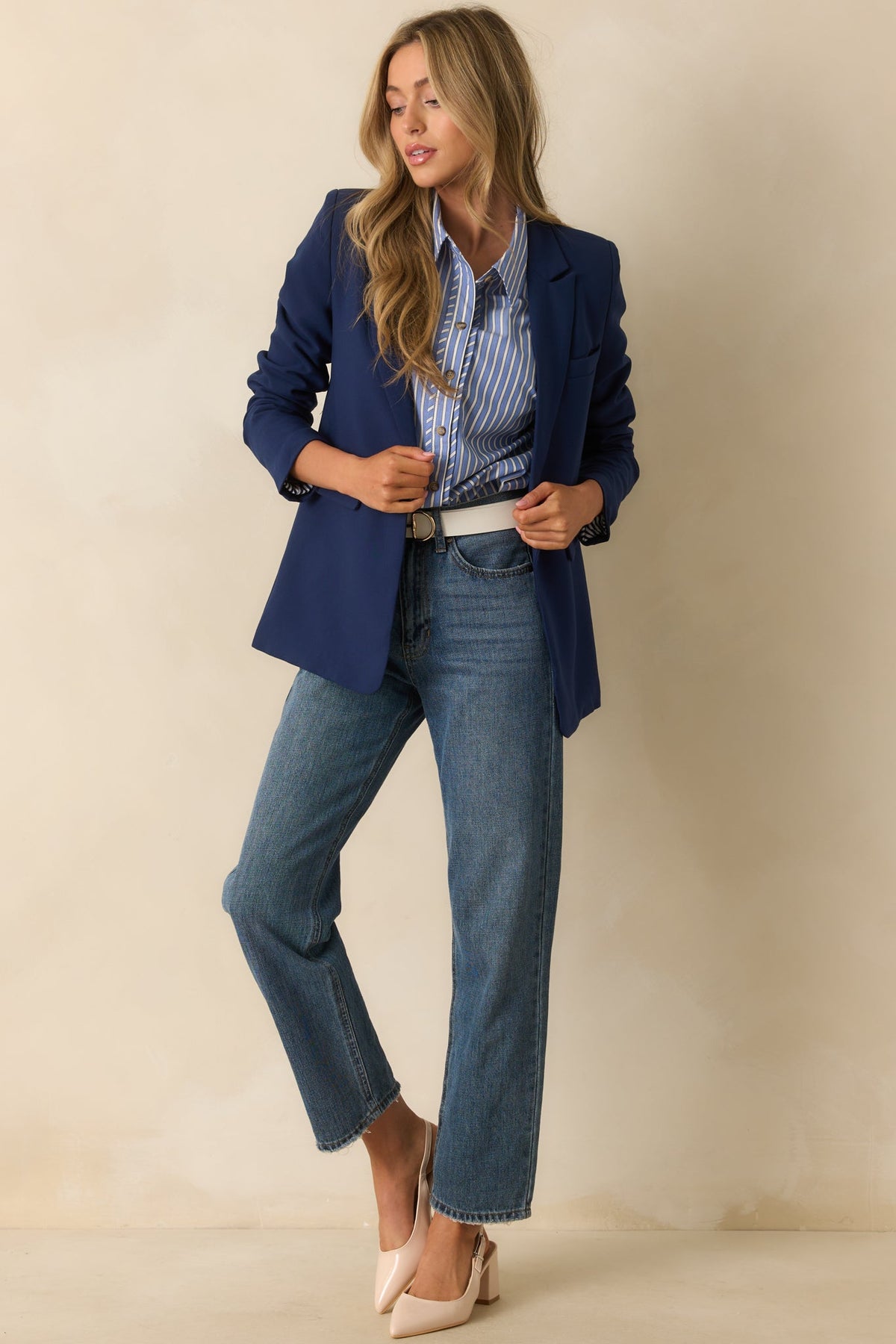 Running Around Navy Blazer