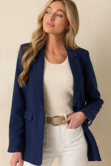 Running Around Navy Blazer
