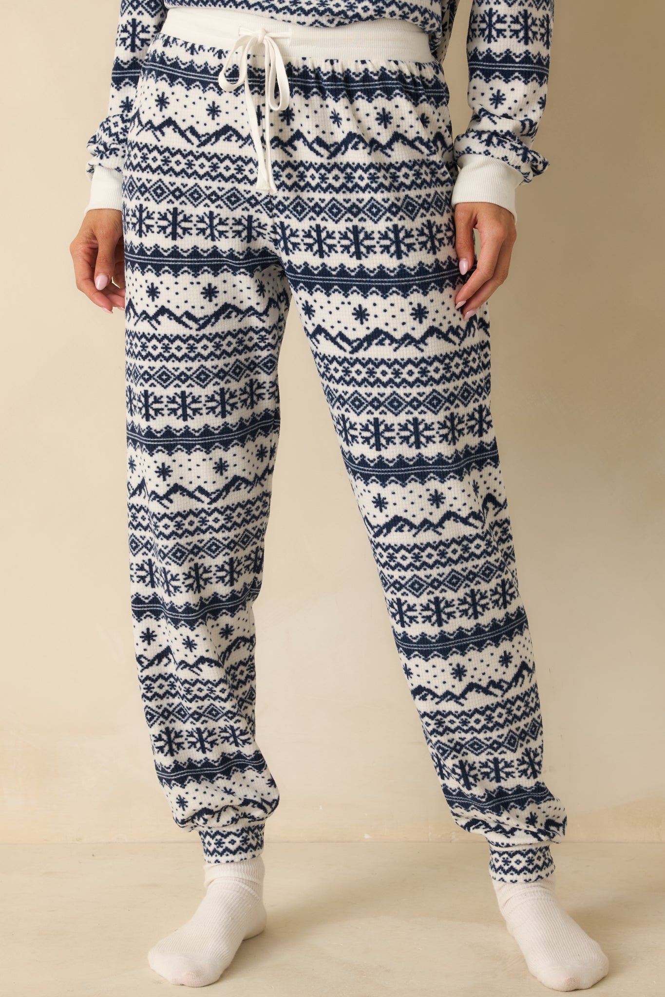 Z Supply Vanilla Ice Twilight Fairisle Jogger Pajama Pants