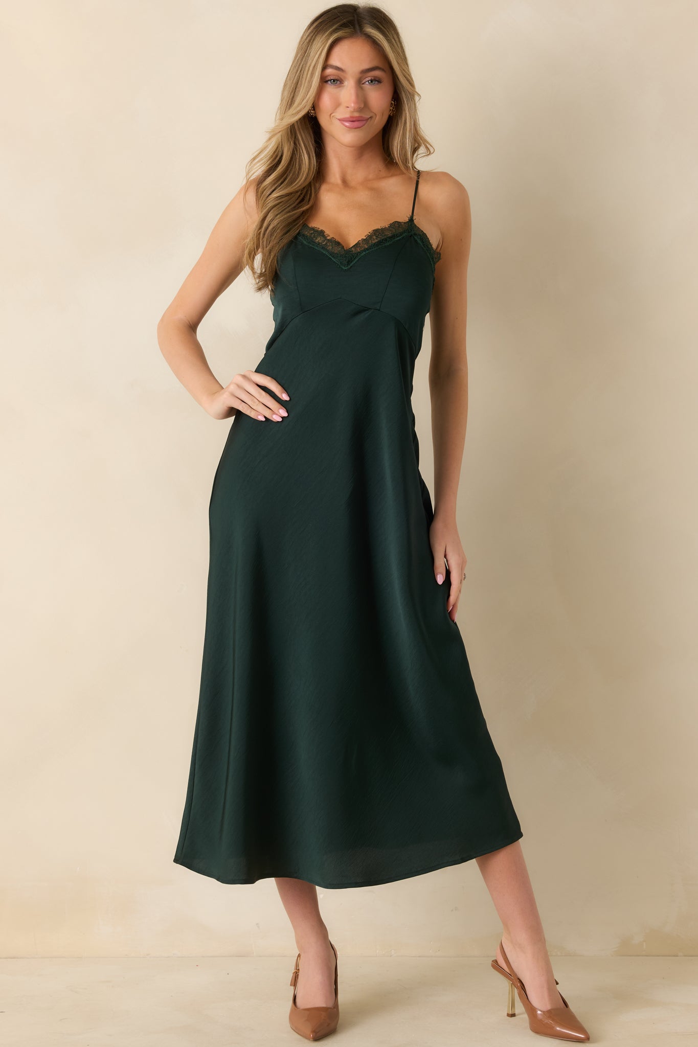 Z Supply After Hours Garland Green Midi Dress