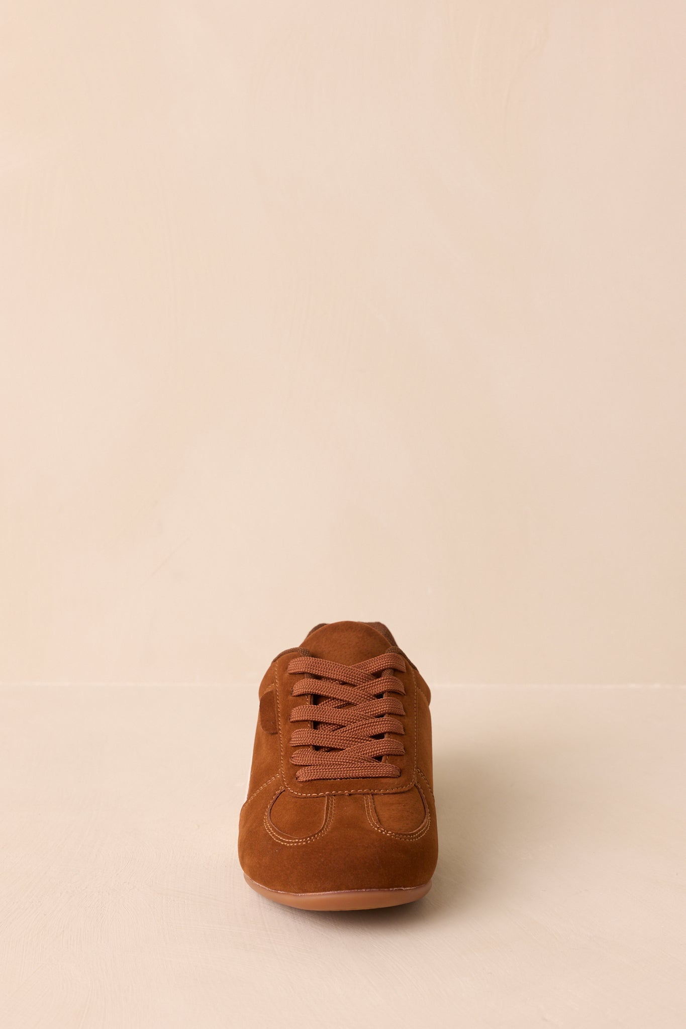 Never Missed A Step Brown Faux Suede Sneakers