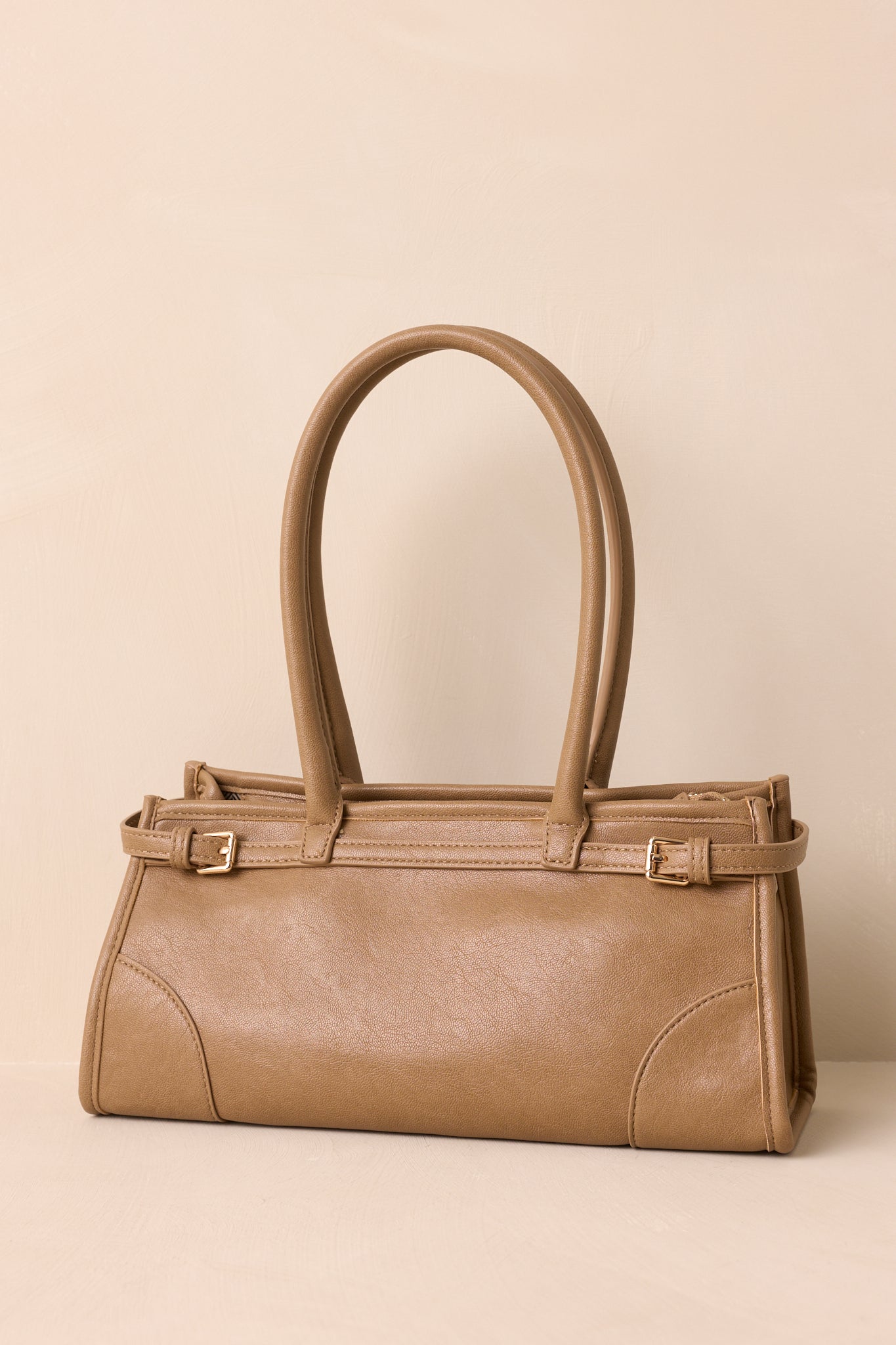 Loving What You See Light Mocha Faux Leather Handbag