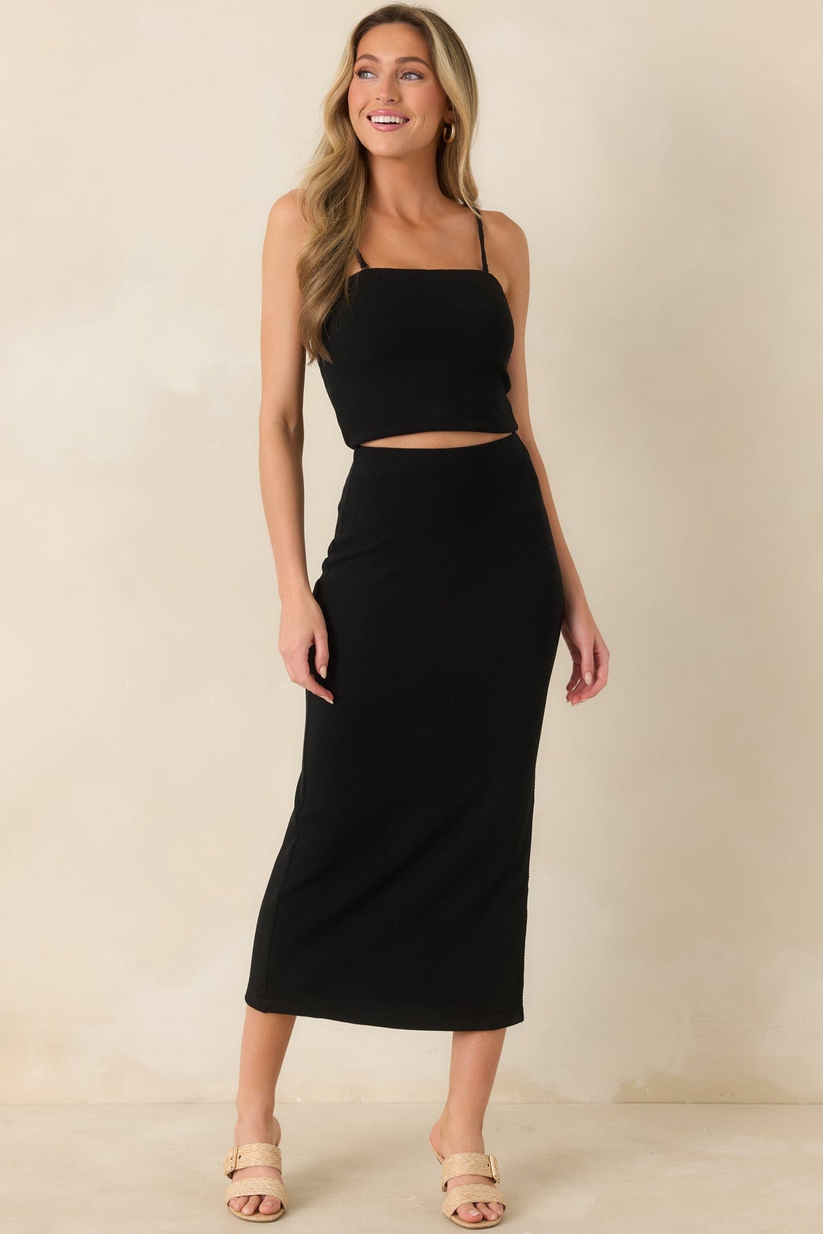 Z Supply Black Knit Caffari Tube Top
