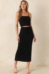 Z Supply Black Knit Caffari Tube Top