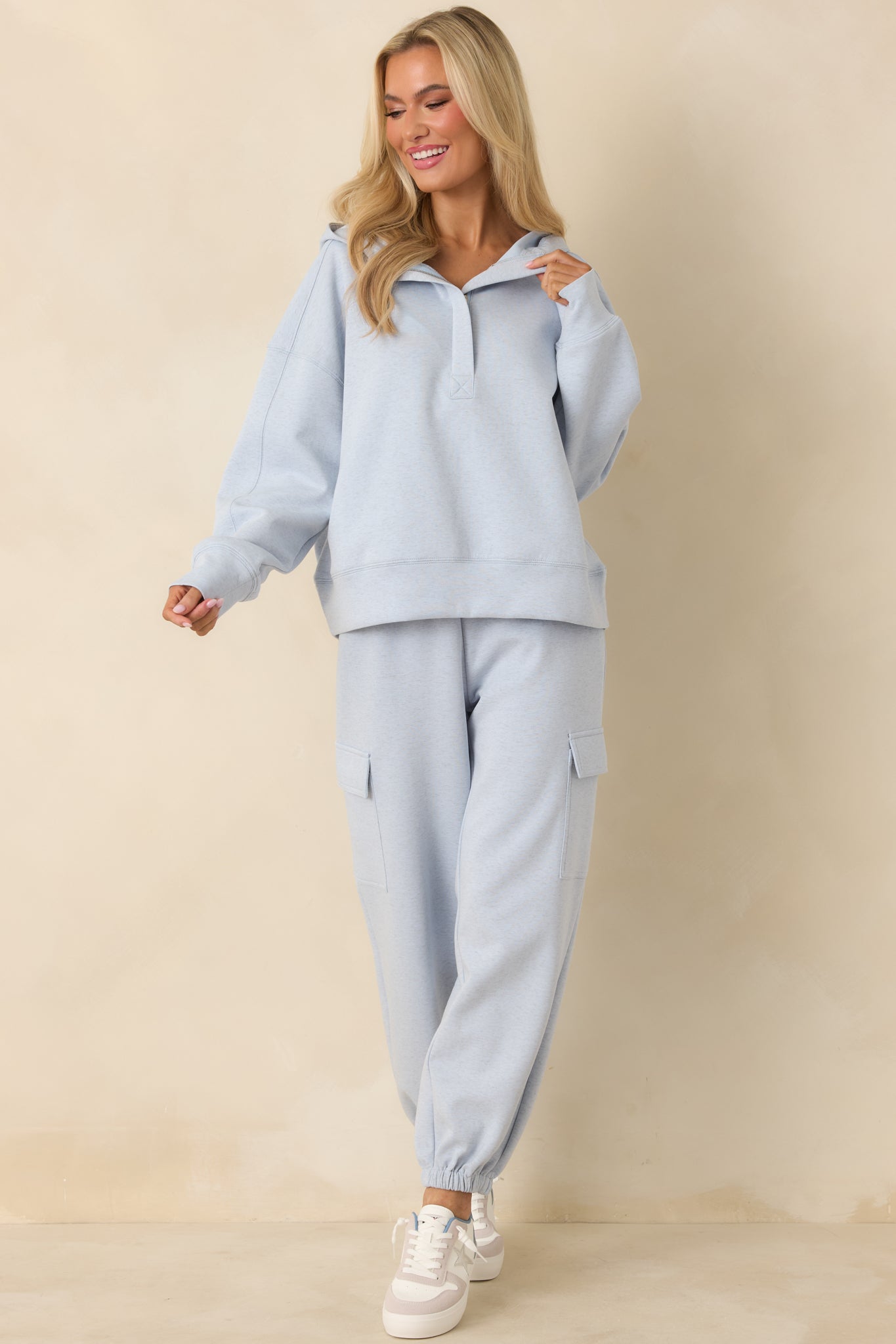 Track Record Light Heather Blue Jogger Sweatpants