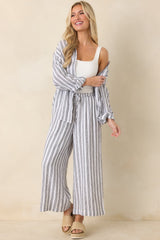 Z Supply The Perfect Black & White Stripe Pants