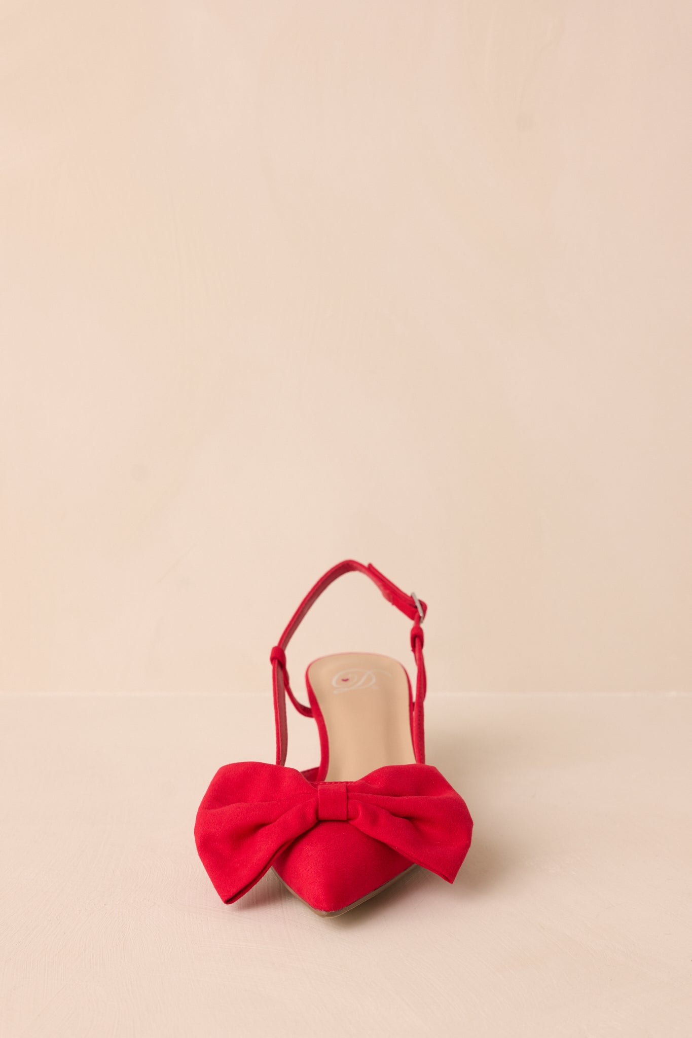 Wildest Dreams Red Pointed Toe Kitten Heels