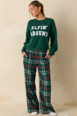 Z Supply Mistletoe Green Festive Holiday Sweatshirt