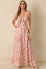 Hibiscus Hideaway Rose Pink Floral Maxi Dress