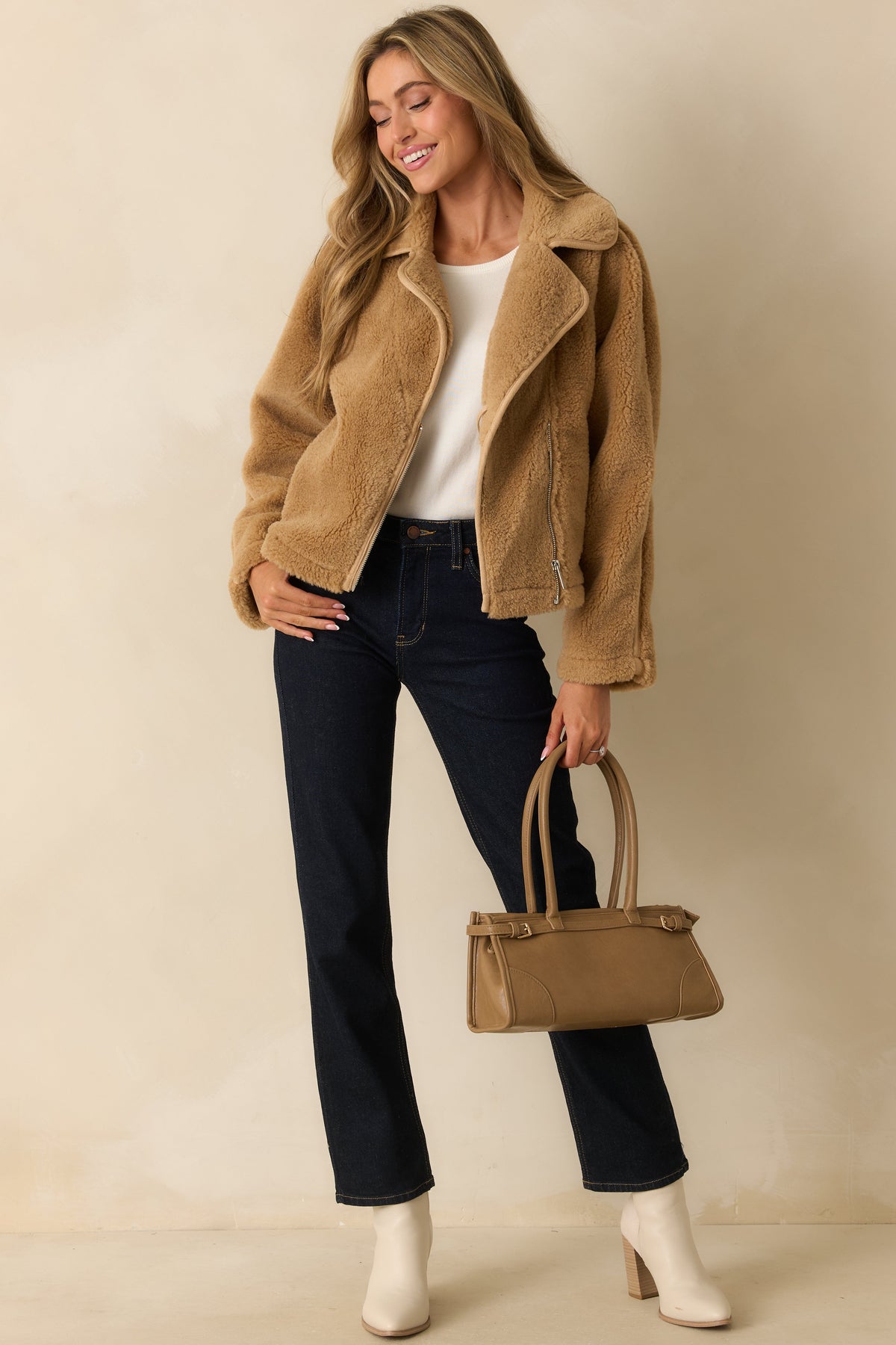 Z Supply Tan Townsend Sherpa Jacket