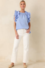 Hard At Work White Straight Leg Jeans