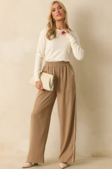 Wherever You Are Ivory Knit Sweater