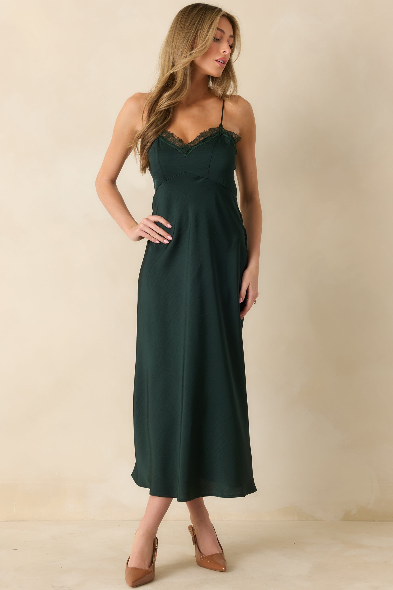 Z Supply After Hours Garland Green Midi Dress