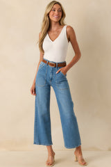 Let It Be Simple White Cinched V-Neck Bodysuit