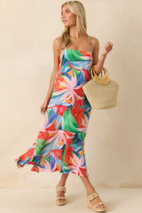 Z Supply Pink Multi Coast Villa Floral Maxi Dress