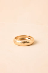 Hold On to Me Gold Hammered Hinged Cuff Bracelet